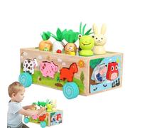 Stacking Blocks for 1-3 Years Old Stacking Toys for | Farm Animal Sorting Game Matching Game Sorting & Stacking Toys | Colorful Stacking Blocks Toys for