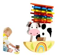 Stacking Blocks for Educational Wooden a Playful Animal Theme - Sorting and Stacking Toys - for Creative Activities in Kindergarten, Primary, Home and Home