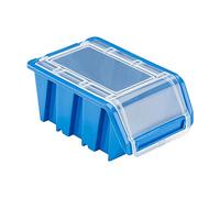 Stacking Box with Lid Workshop Stacking Box Sorting Box 100 x 150 x 70 mm Blue Stacking Boxes Plastic Storage Boxes Stackable