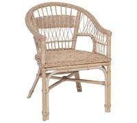 vidaXL Stacking Chair Natural 60 x 60 x 81 cm Rattan
