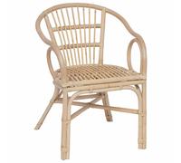 Stacking Chair Natural Rattan 58x60x81cm Breathable Indoor Dining Seat 110kg Eco