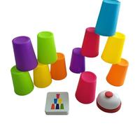 Stacking Cup Games Kids - Interactive Stacking Nesting Cups, Colourful Learning Cups | Speed Activity For Fine Motor Skills, Hand Eye Coordination, Early Education Play, Sorting And Matching