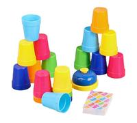 Stacking Cups Bath Toy | 5.6x4.8cm Educational Thinking Game | Nesting Toys For Kids | Speed Training Sports Stacking Cupss Fors Party Challenge & Competition Travel Games, 18 Pcs Set