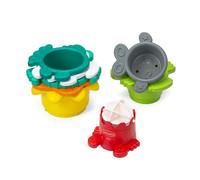 Stacking Cups With Water Mill, set of 8 pieces ( 7 pyramids + 1 water mill)