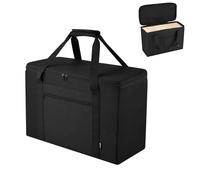 Stacking Game Storage Bag Compatible with Giant Tumble Tower, Replacement Carry Case for Large Tumbling Timber, Wooden Block (NOT Included) Organizer Tote, For 50 Pcs Blocks under 7.5" x 2.4" (LxW)