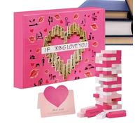 Stacking Lust Tower Game | Board Toy Activities Romantic,Couples Block Tower Game,for Date Night Valentines Wedding Bedroom Relationship Intimacy Home Party Drinking
