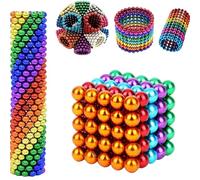 Stacking Magnetic Balls,Magnetic Fidget Balls 216PC Construction Building Blocks,Build Accessories Toys,Finger Toys for Adults and Teenagers Creatively Stacking Magnetics Ball for Office,Home (125pcs)