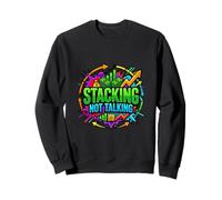Stacking Not Talking Hustle Mindset Graphic Sweatshirt