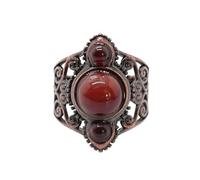 Stacking Rings, 1Pcs Natural Crystal Ring For Women Hollow Thumb Band Adjustable Cabochon Gemstone Ring Band Handmade Spiritual 7 Chakra Jewelry Gifts For Women Men