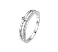 Stacking Rings for Women Band Ring 14K White Vintage Au585 Size I 1/2 White Square Moissanite Stackable for Mother Classic