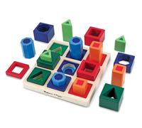 Melissa & Doug SHAPE SEQUENCE SORTING SET Educational Childrens Wooden Toy 3yrs+