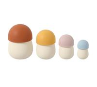 Stacking Toys For Educational Toys Silicone Mushroom Early Learning Games For Logic Thinking - For Home Travel Home School Playroom Kindergarten Birthday Parties