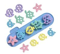 Stacking Toys - Sea Animal Learning Set for Toddlered | Silicone Soft Blocks with Color Sorting Balance Game, Sensory Motor Skill Development Toy for Home Classroom Preschool Playtime