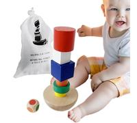 Stacking Toys, Toys For 3 Year Old - Educational Preschool Learning Toyys, Build Visual Perception Building Blocks Game For Kids Boy And Girl Birthday