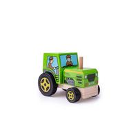 Stacking Tractor Toy Bigjigs Toys Green One Size
