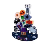 Stacking Wooden Blocks, Stacking Toys for Building Balance, Halloween Christmas Stacking Blocks Balance Toy - Water Based Paint, Learning Toys