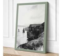 Stacks Coastal Canvas Wall Art Print 18x12 Inch (46 x 30 cm)