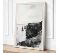 Stacks Coastal Canvas Wall Art Print 36x24 Inch (91 x 61 cm)