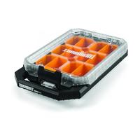 Toughbuilt Stacktech Black & Orange Compact Low-Profile Organiser With 12 Compartments