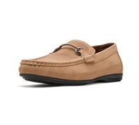 Stacy Adams Men's Colton Moc Toe Slip on Loafer, Khaki, 14