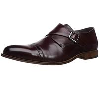 Stacy Adams Men's Desmond Cap Toe Monk Strap Loafer Oxford, Burgundy, 13 UK