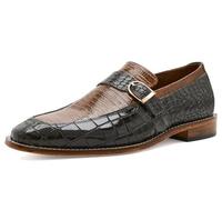 Stacy Adams Men's Rubiano Side Buckle Slip on Loafer, Olive Multi, 15