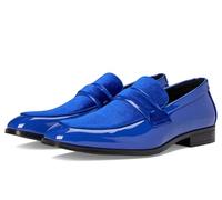 Stacy Adams Men's Spratley Saddle Slip on Loafer, Royal Blue, 9.5 UK
