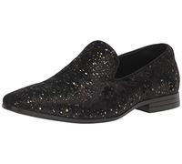 Stacy Adams Men's Stellar Glitter Slip on Loafer, Black, 6 UK