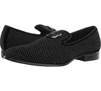 Stacy Adams Men's Swagger Studded Slip On Loafer, Black, 6.5 UK
