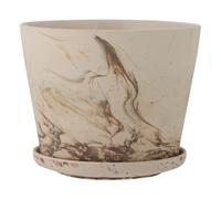 Stacy marble-effect planter Brown one size