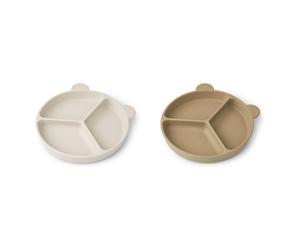 Stacy Non-Slip Plates - Set of 2 Sand one size