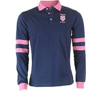 Stade Français Paris Sfp-za-3425 Unisex Long-Sleeved Polo Shirt, Unisex_Adult, SFP-ZA-3425, Marine, S
