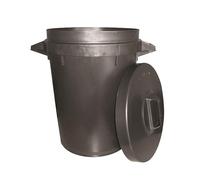 Stadium 90L Black Dustbin