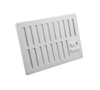 STADIUM BM476 White 9 Inch x 6 Inch Hit & Miss Vent & Flyscreen Ventilator PK 2