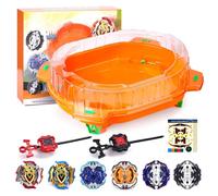 Stadium Burst Set, 6 Spinning Tops 2 Launchers and 1 Arena, Battling Game Toy Birthday Gift for 6+ Years Old Boys
