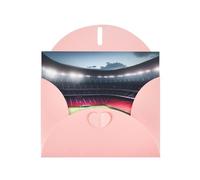 Stadium Football Satdium Field Light Night Print Blank Cards and Envelopes 5" x 6" for Wedding Birthday Invitations and All Occasions