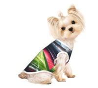 Stadium Football Satdium Field Light Night Print Comfortable Pet Vest, Sleeveless Breathable Top, for Small Puppy Kitten Daily Wear