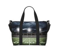Stadium Football Satdium Field Light Night Print Handheld Crossbody Travel Bag Single Shoulder Handbag Sports and Fitness Bag Travel Luggage Bag