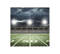 Stadium Football Satdium Field Light Night Printed Square Jigsaw Puzzle 16x16 CM, Puzzle Challenging Game for Adults Gifts, Family Fun Decorative Wall Decor