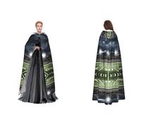 (Stadium Football Satdium Field Light Night) Unisex Hooded Cloak Cape Robe Cosplay Halloween Christmas Fancy Dress Costumes For Adults