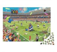 Stadium Goal Celebration Wave Wooden Jigsaw Puzzle Waterproof 1000 Piece Puzzles for Adults Gifts Fun Challenging Games