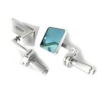 Stadium Motorcycle/Motorbike Handlebar Bar End Mirrors Square Alloy