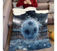 Stadium Throw Blanket Football and splash Fleece Blanket 70 x 100 cm Fuzzy Super Soft Reversible Warm Flannel Blankets Couch Bed Sofa Adults Kids All Seasons