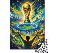 Stadium Trophy Crowd 1000pcs Mini Puzzle For Adults Challenging | 52x38cm Cardboard Living Room Decor Durable Structure Birthday Gift Brain Training