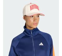 adidas Unisex Stadium Trucker Hat, Off White/Pure Ruby, S-M