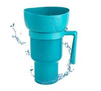 Stadium Tumbler with Snack Bowl, Cup Bowl Combo with Straw, 1000ML 2-in-1 Snack Drink Cup, ABS Material, High Temperature Resistant, for Going to The Cinema, Park, Sports Field, Home