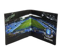 Stadium Wallet Club Crest On The Cover Pitch Panoramic View Folded Everton