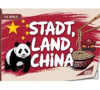 Stadt, Land, China - 115 Spiele: Stadt, Land, Fluss China - Spielblock für China-Fans | Geschenkidee Chinareise - Quiz Spiel Souvenir