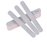 Stadux 12 PCs Professional Nail Files Double Sided Emery Boards 100/180 Grit, Fingernail Files for Natural/False Nails, Nail Styling Set for Home and Salon Use - White