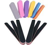 Stadux Nail Files & Buffer Set 12pcs, 100/180 Grit Professional Nail File Sanding Block Polisher Buffing File Buffer Blocks to Remove Ridges/Cuticles